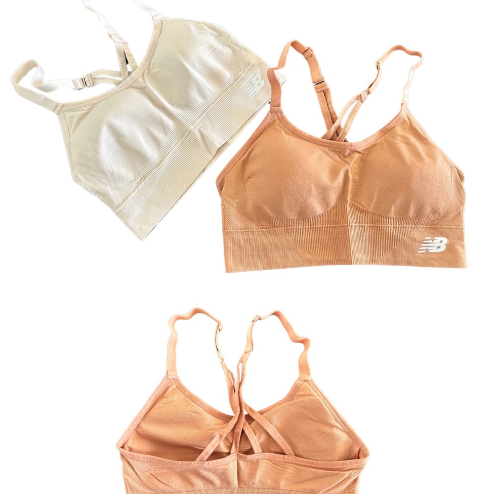 Set of 2 New Balance Sports Bras – Neutral Tones | New